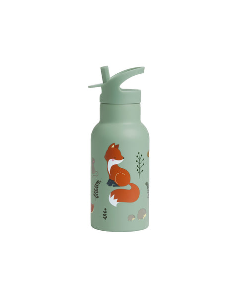 Borraccia Acqua Bambini Acciaio Inox, Termica, Senza BPA, con Cannuccia 350  ml