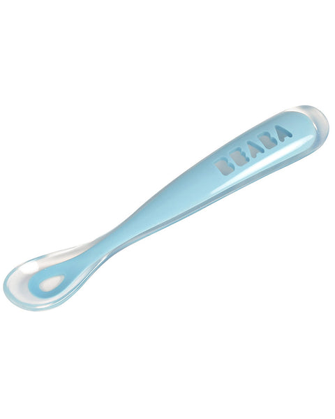 Boon Squirt Cucchiaino Per Prime Pappe - 85 Ml, Con Custodia, Alimentazione Facile A Una Mano, Colore Blu