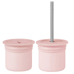 Bicchiere sip + snack 180 ml - con cannuccia