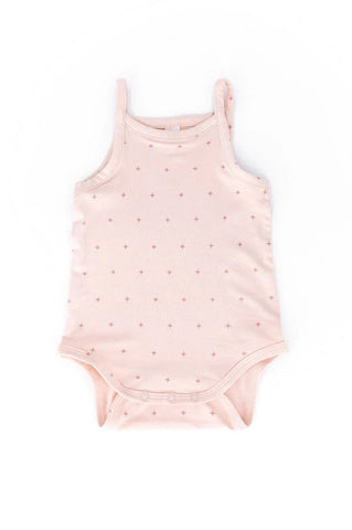 Body canottiera spalline sottili logo fiore Bamboom