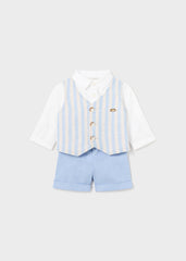 Completi due pezzi in lino - gilet decorativo