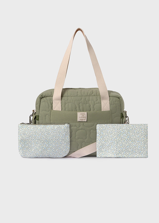 Borsa passeggino trapuntata con accessori
