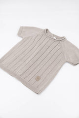 Maglia righe con pantaloncini - Linea Knitted Bamboom
