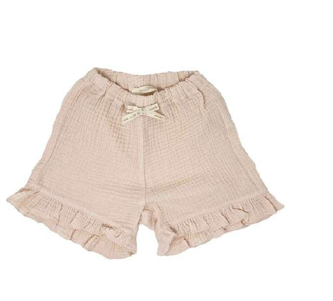 Completo Canotta e pantaloncini rosa in cotone organico