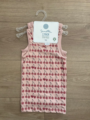 Pack canotte bambina in cotone organico