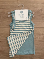 Pack di due canotte in cotone organico