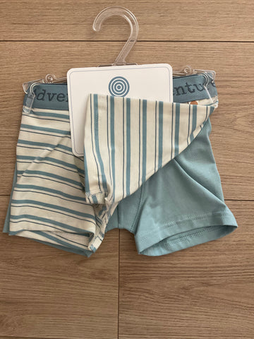 Pack di due boxer bambino in cotone organico