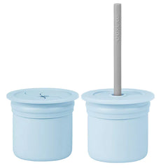 Bicchiere sip + snack 180 ml - con cannuccia