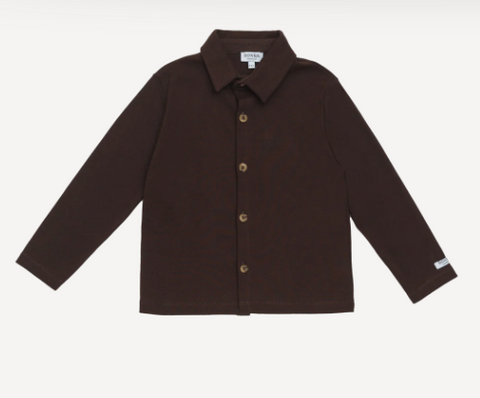 Donsje - Camicia button down nel colore marrone