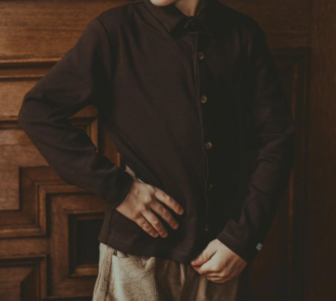Donsje - Camicia button down nel colore marrone