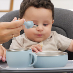 Set pappa acciaio e silicone Mizu
