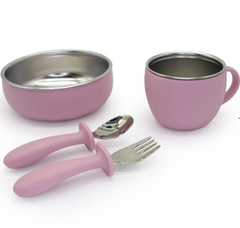 Set pappa acciaio e silicone Mizu