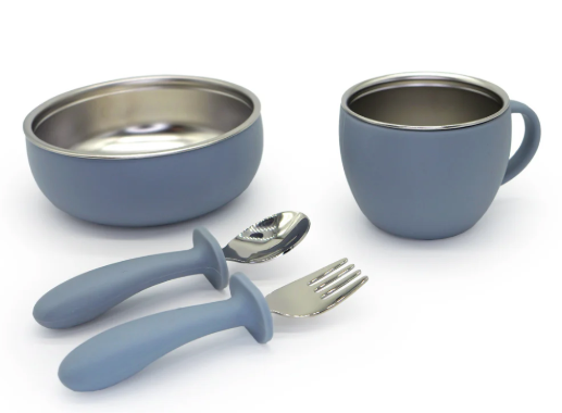 Set pappa acciaio e silicone Mizu