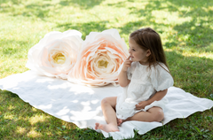 Abito bambina sangallo con maniche a palloncino