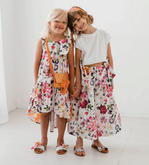 Completo bambina floreale