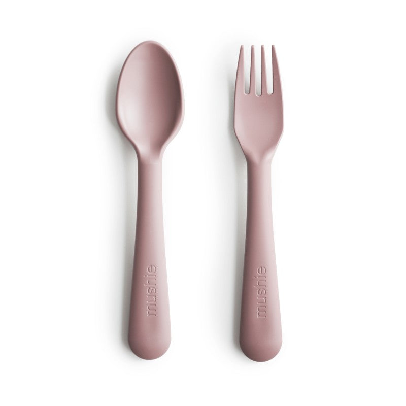 Set posate forchetta e cucchiaio di Mushie