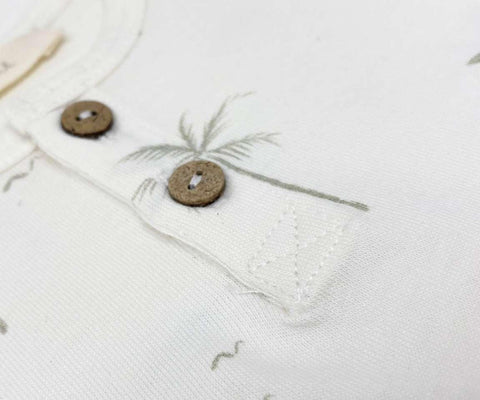 Body fantasia palme in cotone organico