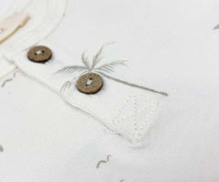 Body fantasia palme in cotone organico
