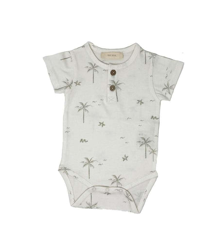 Body fantasia palme in cotone organico