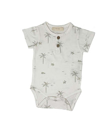 Body fantasia palme in cotone organico