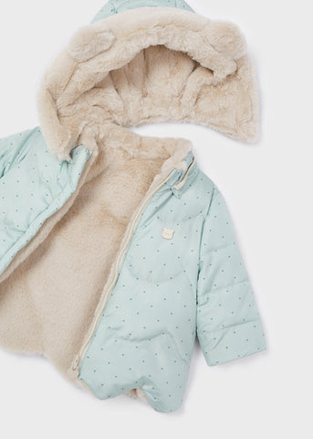 Giubbotto reversibile con pellicciotto