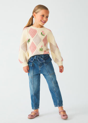 Jeans slouchy bambina