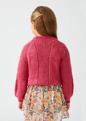 Maglione traforato bambina