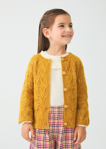 Cardigan tricot traforato