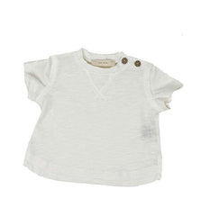 T-shirt bianca in cotone organico