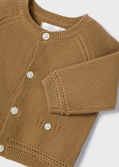 Cardigan tricot marrone