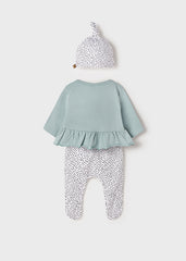 Completo ghettina e cappellino neonata