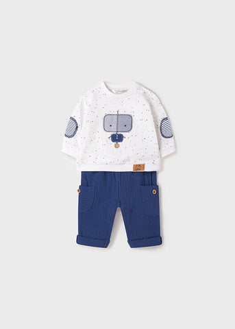 Completo pantalone lungo e felpa bambino