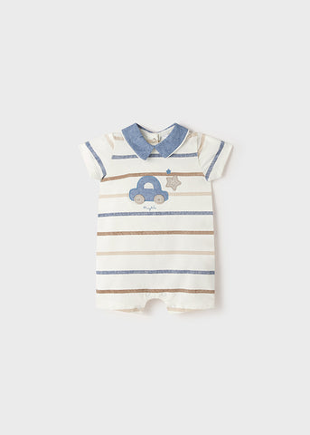 Pagliaccetto bambino panna a righe