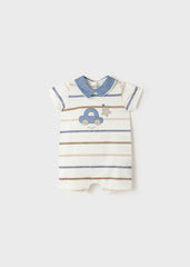 Pagliaccetto bambino panna a righe