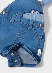 Completo salopette jeans neonato