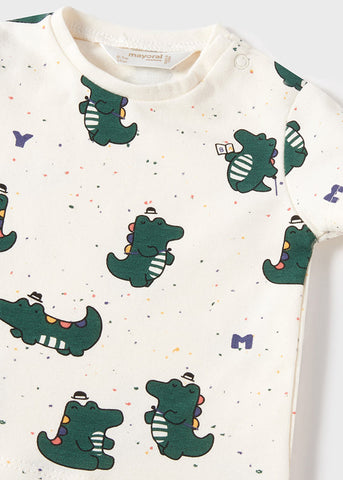 Completo salopette jeans neonato