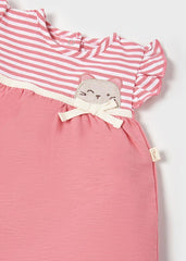 Vestito a righe con culotte e fascetta