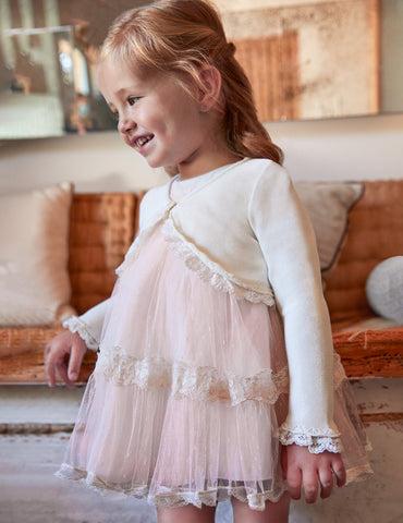 Bolerino in maglia bambina