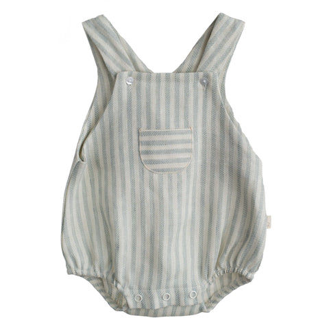 Salopette a righe con taschino