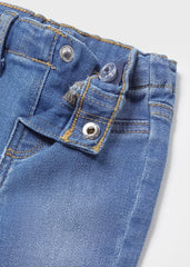 Pantalone jeans con vita regolabile cotone