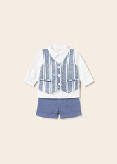 Completi due pezzi in lino - gilet decorativo