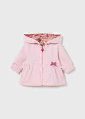 Giacca a vento bambina reversibile con cappuccio
