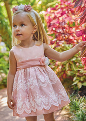 Abito organza rosa