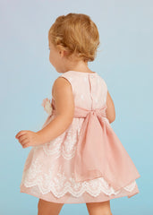 Abito organza rosa