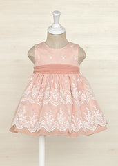 Abito organza rosa