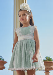 Abito tulle plumetis