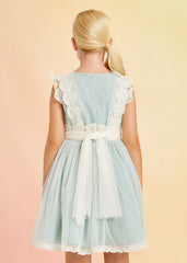 Abito tulle plumetis