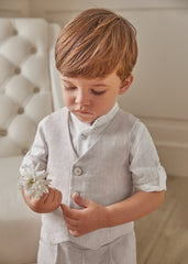 Gilet Lino Bimbo