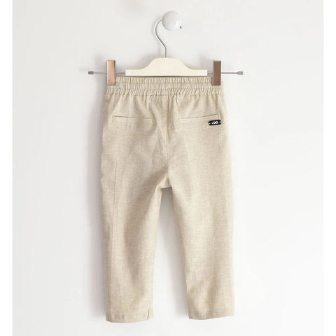 Pantalone bambino in lino e viscosa