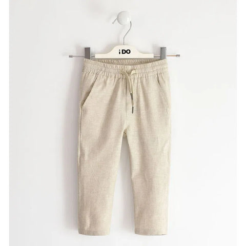 Pantalone bambino in lino e viscosa